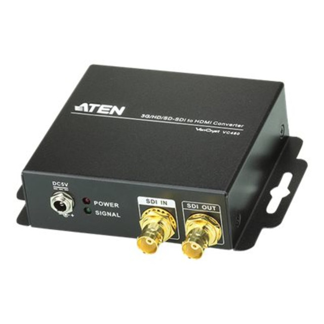 ATEN TECHNOLOGIES ATEN VC480  VC480 - Video converter - 3G-HDSDI - HDMI, 3G-HDSDI - for P/N: VE3912T-AT-E, VE8952R-AT-E, VE8952T-AT-E