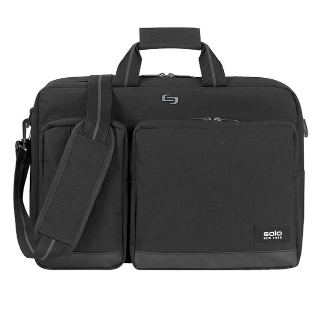 UNITED STATES LUGGAGE UBN310-4 Solo New York Duane Hybrid Briefcase With 15.6in Laptop Pocket, Black UNITED STATES LUGGAGE UBN310-4 Solo New York Duane Hybrid Briefcase With 15.6in Laptop Pocket, Black