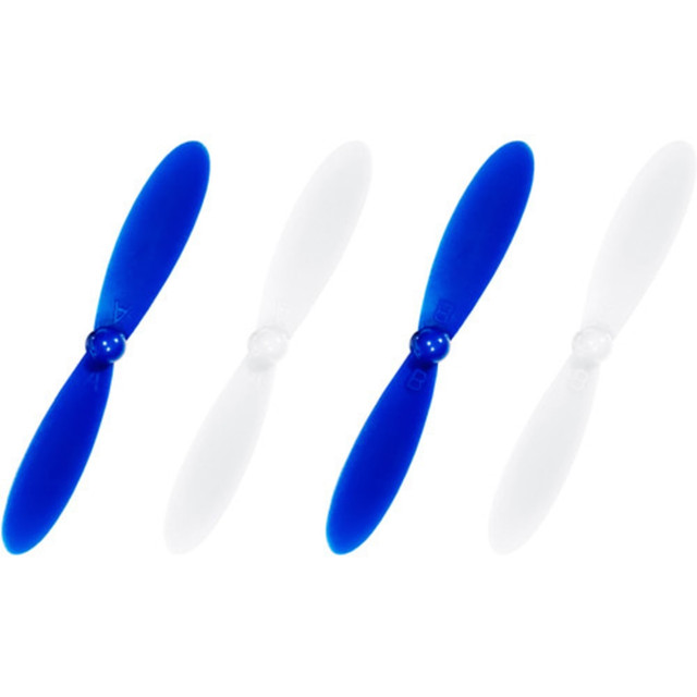 Hubsan H107CA42  X4 H107C Rotor Blades, 0.2inH x 0.5inW x 2inD, Blue/White, Pack Of 4, H107CA42