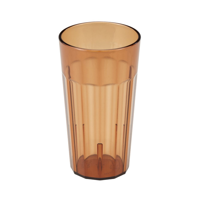 CAMBRO MFG. CO. NT20153 Cambro Newport Styrene Tumblers, 22 Oz, Amber, Pack Of 36 Tumblers