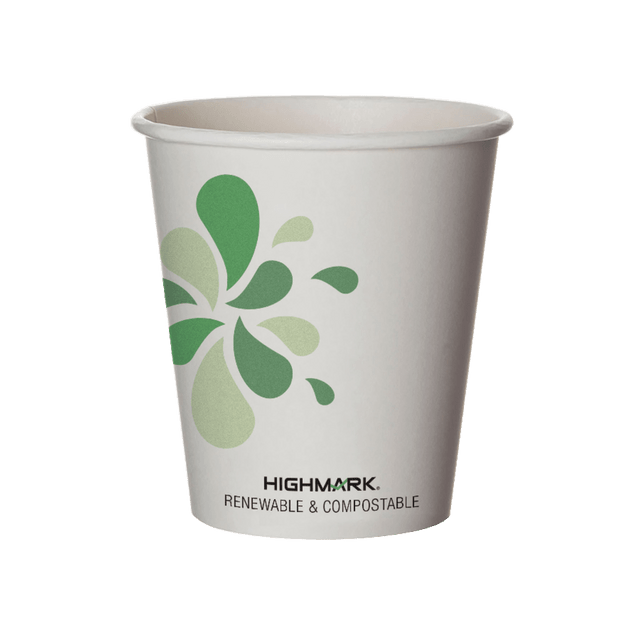 OFFICE DEPOT EP-BHC10-Z04967PK Highmark ECO Compostable Hot Coffee Cups, 10 Oz, White, Pack Of 50 OFFICE DEPOT EP-BHC10-Z04967PK Highmark ECO Compostable Hot Coffee Cups, 10 Oz, White, Pack Of 50