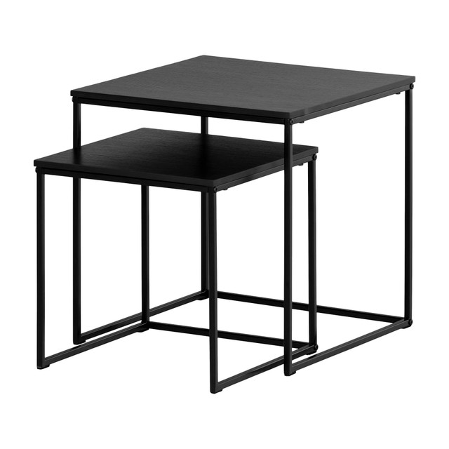 SOUTH SHORE IND LTD South Shore 14285  Slendel Nesting Tables, Black Oak, Set Of 2 Tables