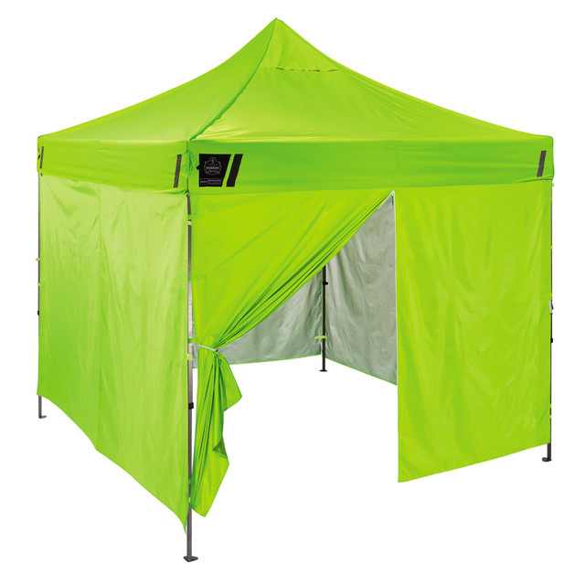 ERGODYNE CORPORATION 12984 Ergodyne SHAX 6054 Pop-Up Tent Sidewall Kit, 10ft x 10ft, Lime