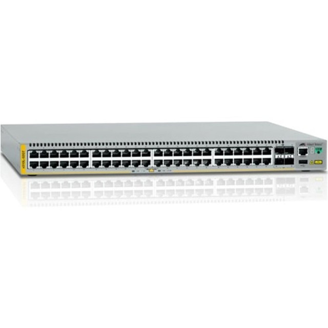 ALLIED TELESIS, INC. AT-X510L-52GT-90 Allied Telesis AT-X510L-52GT Layer 3 Switch - 48 Ports - Manageable - Gigabit Ethernet, 10 Gigabit Ethernet - 10/100/1000Base-T, 1000Base-X, 10GBase-X - 3 Layer Supported - 4 SFP Slots - Twisted Pair, Optical Fib