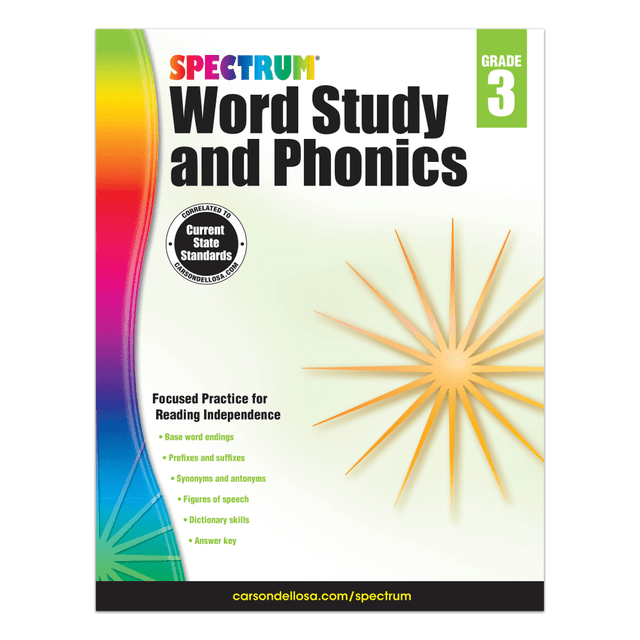Foundational lessons help you guide your students towards greater reading proficiency. Reinforce the basics with this workbook.  Use to help kids learn basic skills needed for further reading success.  Progressive lessons help engage students and build upon previously learned information.  Lessons focus on essential skills, such as phonics, structural analysis and dictionary skills.  Designed for students in grade 3.  Lessons include synonyms, antonyms, consonant blends and more.
