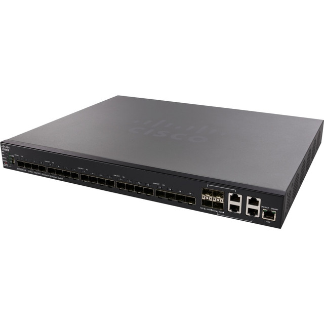 CISCO SX550X-24F-K9-NA SX550X-24F 24-Port 10G SFP+ Stackable Managed Switch - 24 Ports - Manageable - 2 Layer Supported - Modular - Optical Fiber, Twisted Pair - Rack-mountable - Lifetime Limited Warranty CISCO SX550X-24F-K9-NA SX550X-24F 24-Port 10G SFP+ Stackable Managed Switch - 24 Ports - Manageable - 2 Layer Supported - Modular - Optical Fiber, Twisted Pair - Rack-mountable - Lifetime Limited Warranty