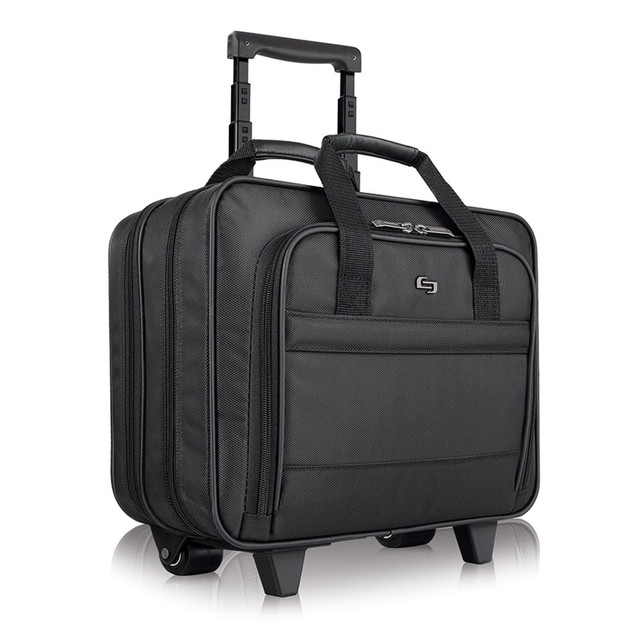 UNITED STATES LUGGAGE B1004 Solo New York Carnegie Rolling Case with 15.6in Laptop Pocket, Black UNITED STATES LUGGAGE B1004 Solo New York Carnegie Rolling Case with 15.6in Laptop Pocket, Black