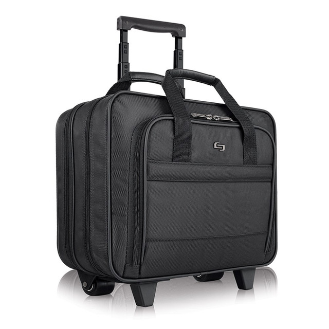 UNITED STATES LUGGAGE Solo New York B1004  Carnegie Rolling Case with 15.6in Laptop Pocket, Black