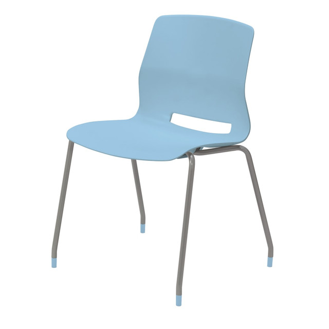 KENTUCKIANA FOAM INC 2700-SL-35 KFI Studios Imme Stack Chair, Sky Blue/Silver