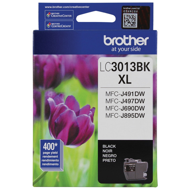 BROTHER INTL CORP LC3013BKS Brother LC3013 Black High-Yield Ink Cartridge, LC3013BKS