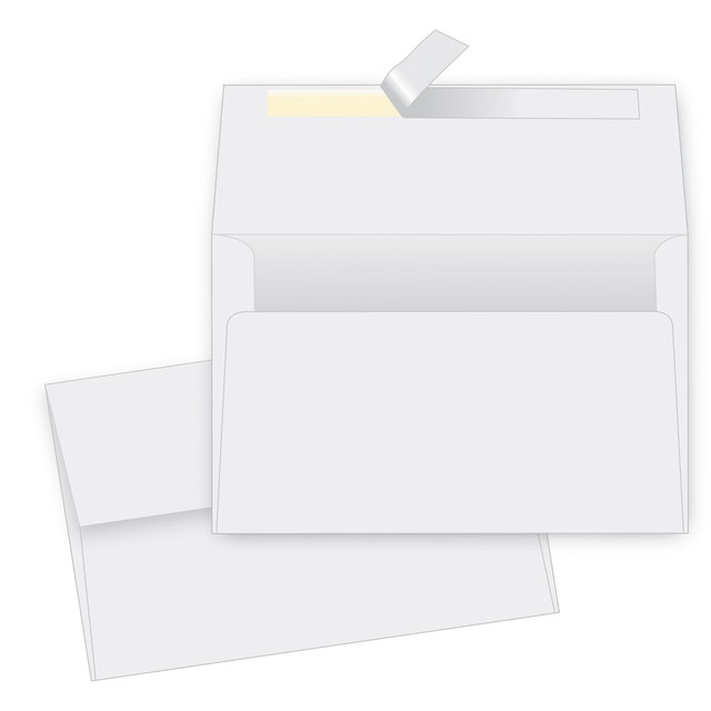 QUALITY PARK PRODUCTS 10742 Quality Park Redi-Strip Photo Envelopes, 4 1/2in x 6 1/4in, Self-Adhesive, White, Pack Of 50