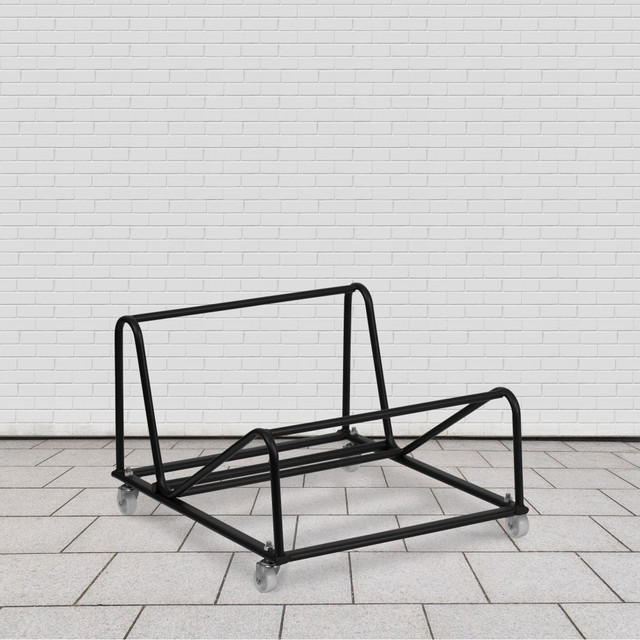 FLASH FURNITURE RUT188DOLLY  Sled-Base Stack Chair Dolly, Black