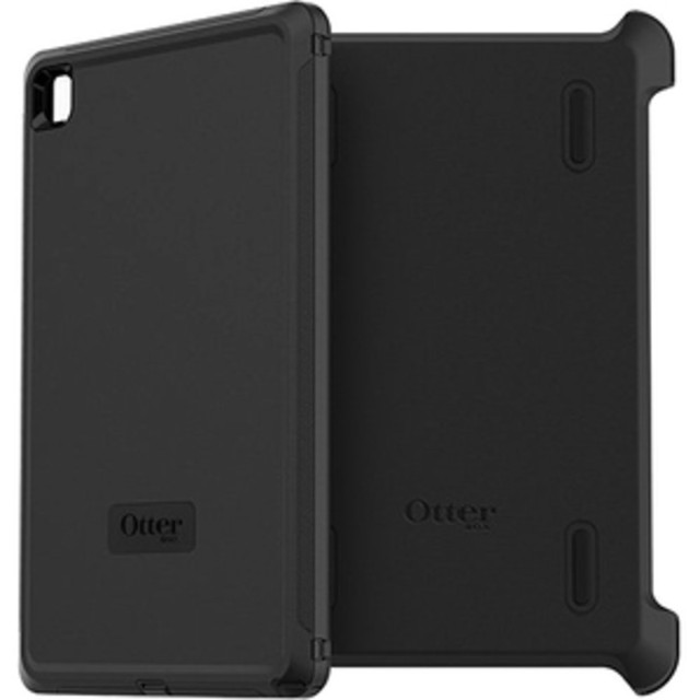 OTTER PRODUCTS LLC 77-80626 OtterBox Galaxy Tab A7 Defender Series Case - For Samsung Galaxy Tab A7 Tablet - Black - Lint Resistant, Shock Resistant, Dirt Resistant, Drop Resistant, Dust Resistant, Abrasion Resistant - Synthetic Rubber, Polycarbonate