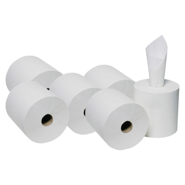 NATIONAL INDUSTRIES FOR THE BLIND 8540-01-590-9069 SKILCRAFT Center-Pull 2-Ply Paper Towels, 100% Recycled, 600ft Per Roll, Pack Of 6 Rolls