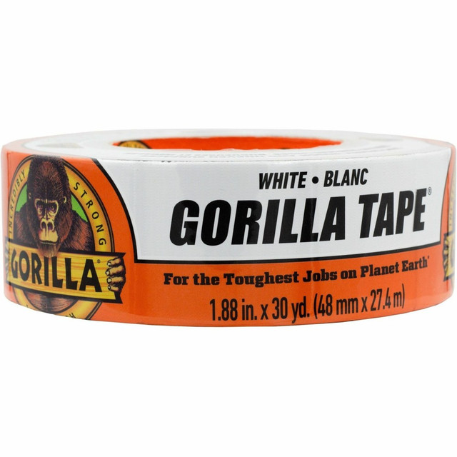 THE GORILLA GLUE COMPANY 6025001 Gorilla Tape - 30 yd Length x 1.88in Width - White - 1 Each THE GORILLA GLUE COMPANY 6025001 Gorilla Tape - 30 yd Length x 1.88in Width - White - 1 Each