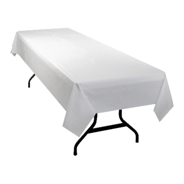 GENUINE JOE 10324 Banquet-Size Plastic Table Cover, 40in x 300ft, White GENUINE JOE 10324 Banquet-Size Plastic Table Cover, 40in x 300ft, White