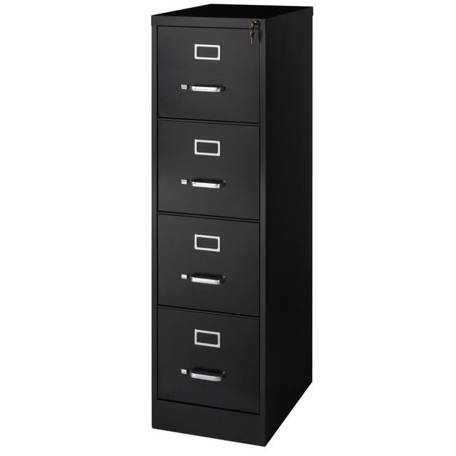 OFFICE DEPOT WorkPro HID19072  22inD Vertical 4-Drawer File Cabinet, Black