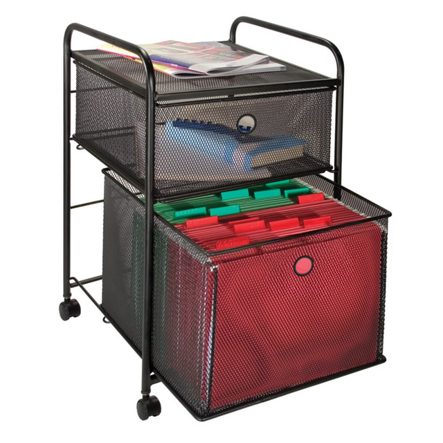 DESIGN IDEAS 65069 Innovative Storage Designs Mesh Hanging File And Storage Cart