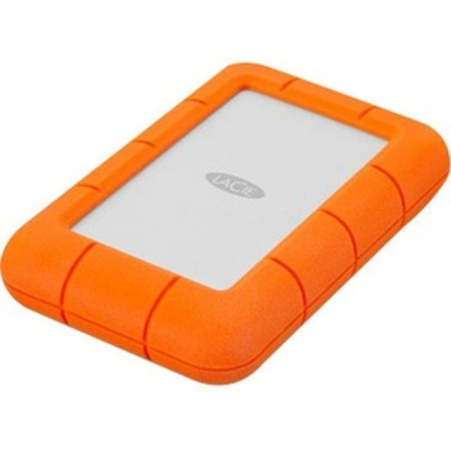 SEAGATE TECHNOLOGY LLC LAC9000633 LaCie Rugged Mini  4TB Portable External Hard Drive, LAC9000633, Orange