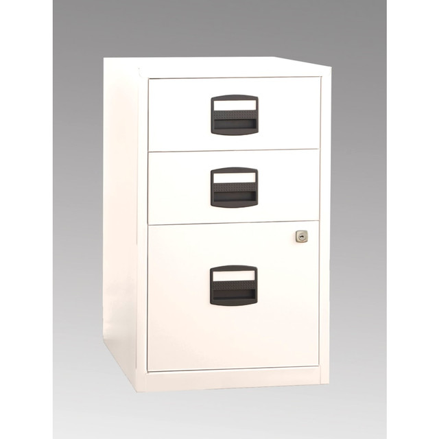 EMPIRE IMPORTS INC Bisley FILE3-WH  14-13/16inD Vertical 3-Drawer Under-Desk File Cabinet, White