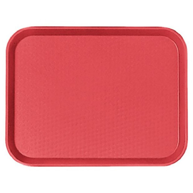 CAMBRO MFG. CO. IG1418FF163 Cambro Fast Food Trays, 14in x 18in, Red, Pack Of 12 Trays