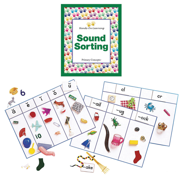 PRIMARY CONCEPTS, INC. PC-1044 Primary Concepts Sound Sorting With Objects Complete Kit, Pre-K To Grade 2