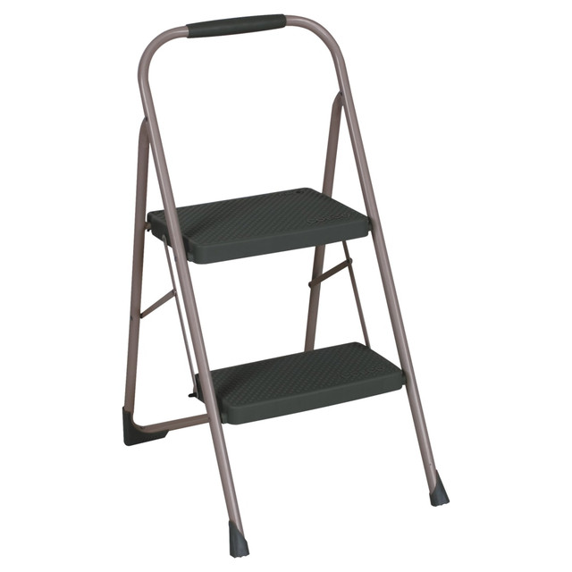 DOREL USA, INC. 11308PBL1E Cosco Two-Step Big Step Folding Step Stool, 22 4/5 Spread, Black/Platinum