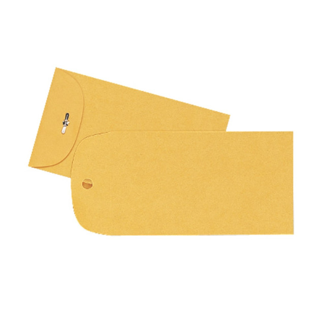 QUALITY PARK PRODUCTS 37815 Quality Park #15 Clasp Envelopes, Clasp Closure, Brown, Box Of 100