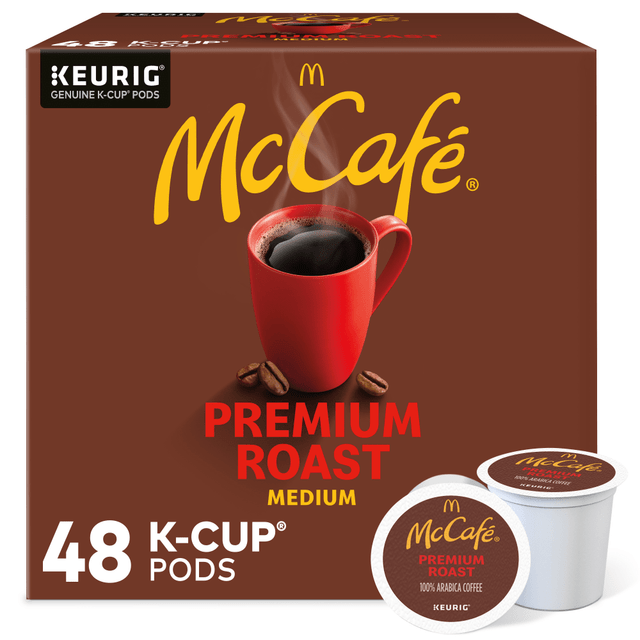 These 4 oz pods provide a caffeinated, medium blend to help you get moving morning, noon or night  Medium blend delivers a smooth, balanced flavor.  4 oz size offers a perfect portion of your morning pick-me-up.  Caffeinated to give you energy when you need it most.  Kosher for those with special dietary needs.  Pack of 48.