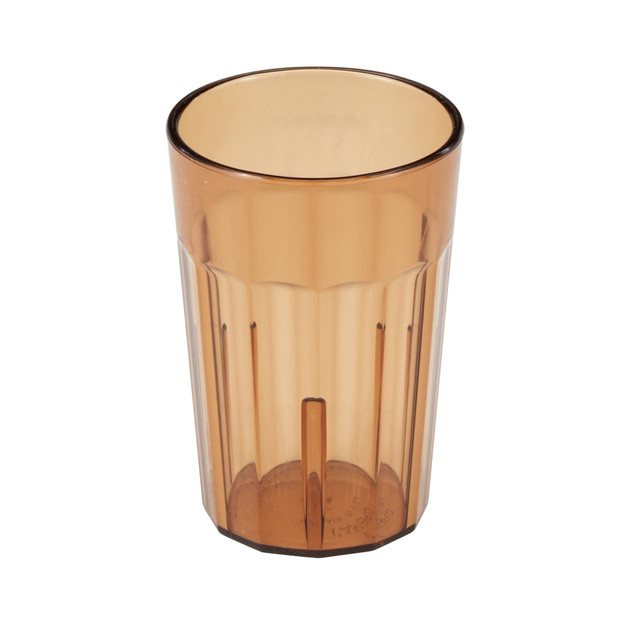 CAMBRO MFG. CO. NT5153 Cambro Newport Styrene Tumblers, 6 Oz, Amber, Pack Of 36 Tumblers