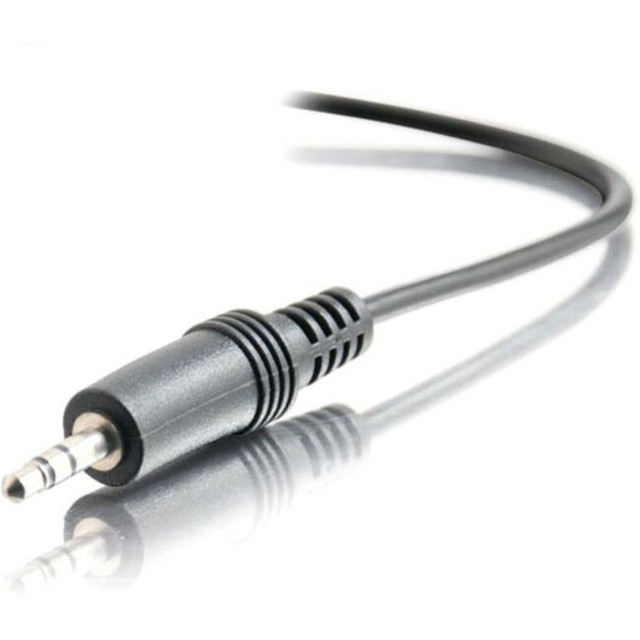 LASTAR INC. 40411 C2G 1.5ft 3.5mm Stereo Audio Cable - AUX Cable - M/M - Mini-phone Male Stereo - Mini-phone Male Stereo - 1.5ft - Black LASTAR INC. 40411 C2G 1.5ft 3.5mm Stereo Audio Cable - AUX Cable - M/M - Mini-phone Male Stereo - Mini-phone Male Stereo - 1.5ft - Black