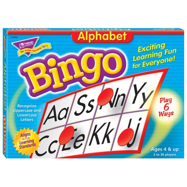 TREND ENTERPRISES INC Trend T6062  Bingo Game, Alphabet