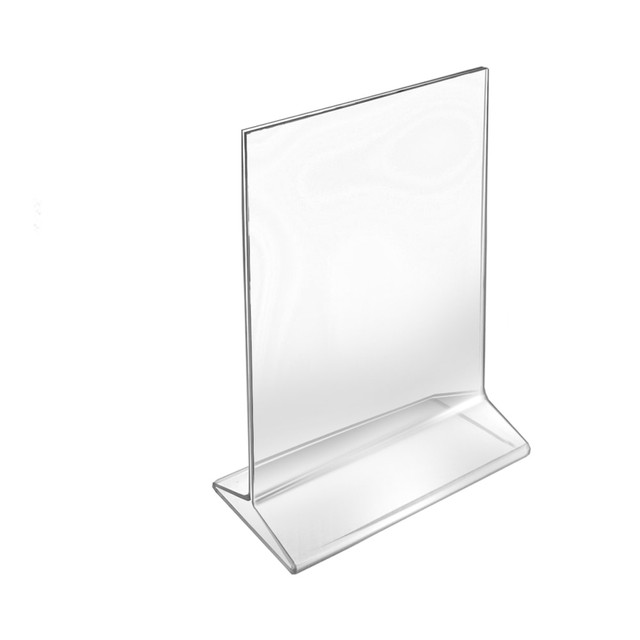 AZAR DISPLAYS 142726  Top-Load Acrylic Sign Holders, 6in x 4in, Clear, Pack Of 10
