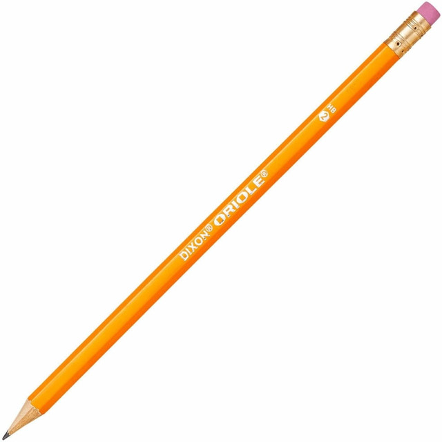 DIXON TICONDEROGA COMPANY 12866 Dixon Oriole HB No. 2 Pencils - Black Lead - #2 - Yellow Wood Barrel - 144 / Box DIXON TICONDEROGA COMPANY 12866 Dixon Oriole HB No. 2 Pencils - Black Lead - #2 - Yellow Wood Barrel - 144 / Box