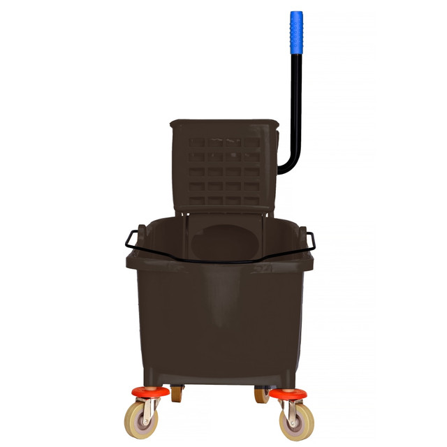 ADIR CORP. Alpine ALP462-BRN  PVC Mop Bucket With Side Wringer, 36 Qt, 35inH x 15inW x 25inD, Brown