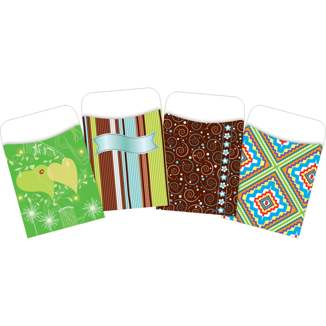 BARKER CREEK PUBLISHING, INC. 4063 Barker Creek Peel & Stick Library Pockets, 3-1/2in x 5-1/8in, Natures Colors, Set Of 120 Pockets BARKER CREEK PUBLISHING, INC. 4063 Barker Creek Peel & Stick Library Pockets, 3-1/2in x 5-1/8in, Natures Colors, Set Of 120 Pockets