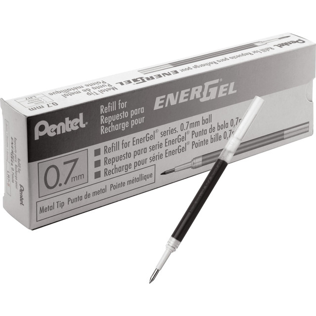PENTEL OF AMERICA, LTD. EnerGel LR7ABX  Liquid Gel Pen Refill - 0.70 mm Point - Black Ink - Smudge Proof, Quick-drying Ink, Glob-free - 12 / Box