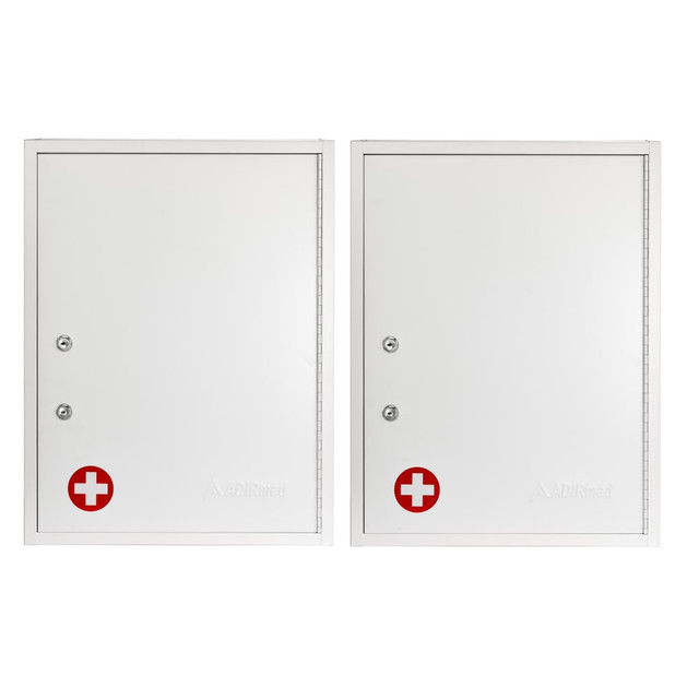 ADIR CORP. ADI999-04-WHI-2PK Alpine AdirMed Large Dual Lock Surface-Mount Medical Security Cabinets, 21inH x 16inW x 6inD, White, Pack Of 2 Cabinets ADIR CORP. ADI999-04-WHI-2PK Alpine AdirMed Large Dual Lock Surface-Mount Medical Security Cabinets, 21inH x 16inW x 6inD, White, Pack Of 2 Cabinets