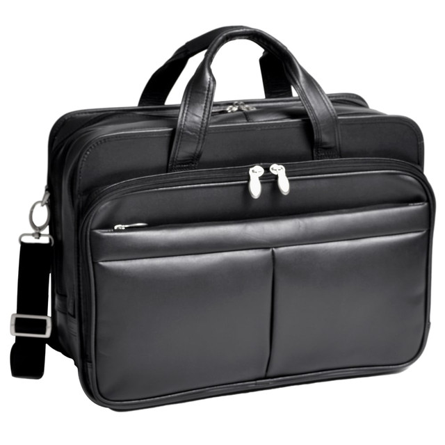 MCKLEIN COMPANY, LLC 83985 McKlein Walton Leather Expandable Briefcase, Black