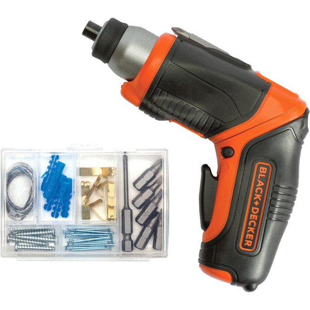 BLACK & DECKER HOUSEHOLD BDCS40BI Black+Decker 4V MAX Lithium Pivot Screwdriver with Accessories - Driver Drill - Cordless - Lithium Ion (Li-Ion) BLACK & DECKER HOUSEHOLD BDCS40BI Black+Decker 4V MAX Lithium Pivot Screwdriver with Accessories - Driver Drill - Cordless - Lithium Ion (Li-Ion)