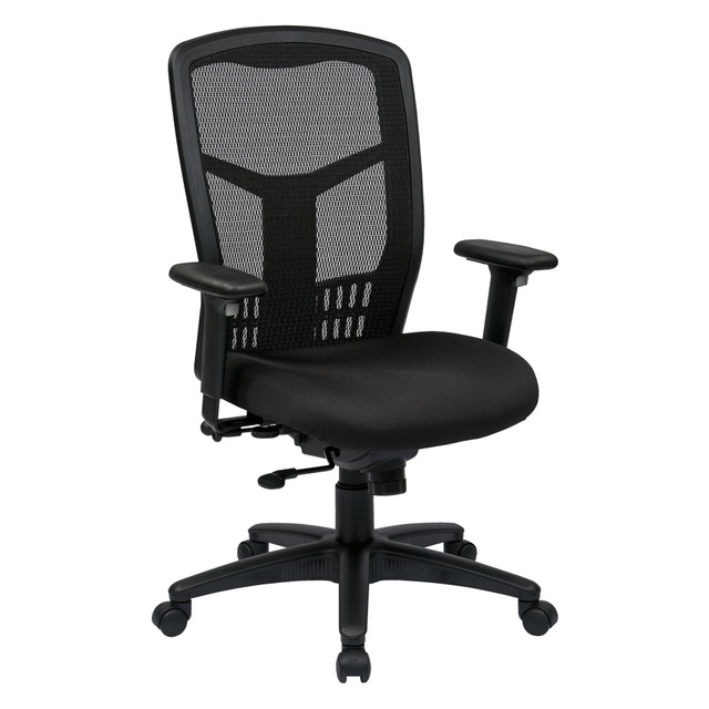 OFFICE STAR PRODUCTS 90662-30 Office Star ProGrid Mesh High-Back Managers Chair, Coal