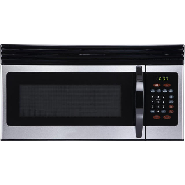 MIDEA AMERICA CORPORATION EM044KINP10A Black+Decker 1.6 Cu Ft Over-The-Range Microwave, Stainless Steel