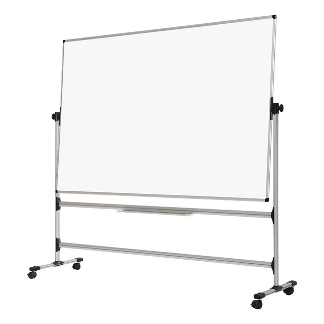 BI-SILQUE VISUAL COMM.PROD. RQR0221 MasterVision Earth Melamine Non-Magnetic Dry-Erase Whiteboard Revolving Easel, 36in x 71in, White