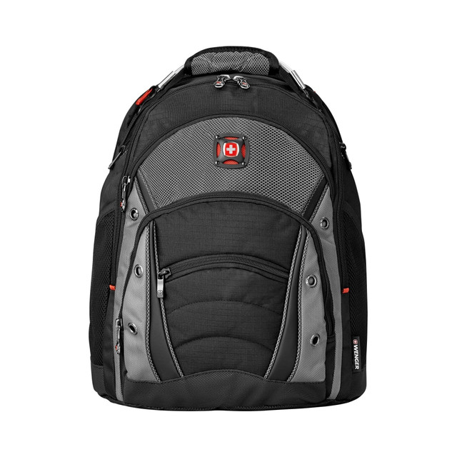 AVENUES IN LEATHER, INC. 27305140 Wenger Synergy Laptop Backpack, Black/Gray AVENUES IN LEATHER, INC. 27305140 Wenger Synergy Laptop Backpack, Black/Gray