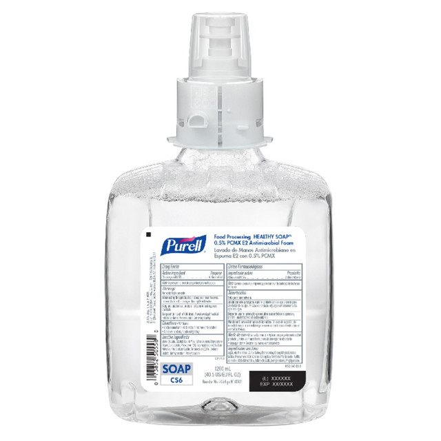 GOJO INDUSTRIES INC 6582-02 Purell Food Processing Healthy Soap Foaming Handwash Refills, Unscented, 40.5 Oz, Pack Of 2 Refill Bottles