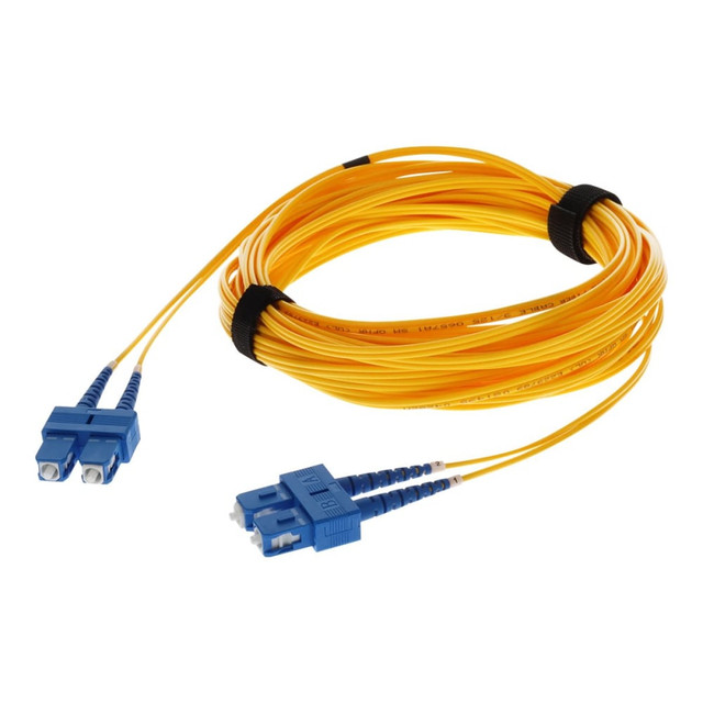ADD-ON COMPUTER PERIPHERALS, INC. AddOn ADD-SC-SC-7M9SMF  7m SC OS1 Yellow Patch Cable - Patch cable - SC/UPC single-mode (M) to SC/UPC single-mode (M) - 7 m - fiber optic - duplex - 9 / 125 micron - OS1 - halogen-free - yellow