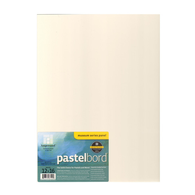 AMPERSAND ART SUPPLY, INC. PBW12 Ampersand Pastelbord, 12in x 16in, White