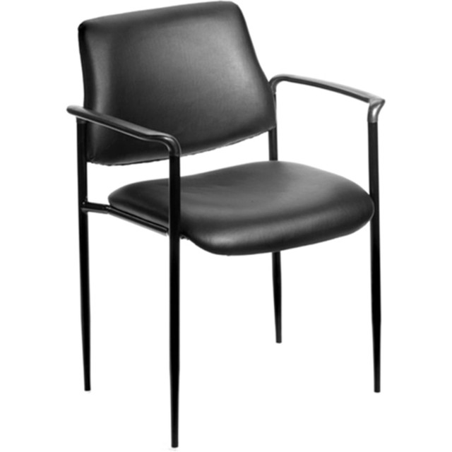 NORSTAR OFFICE PRODUCTS INC. B9503-CS Boss Office Products Stackable Chair, Black