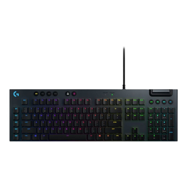 LOGITECH 920-009000  G815 LIGHTSYNC RGB Mechanical Gaming Keyboard With Low-Profile GL Linear Key Switch