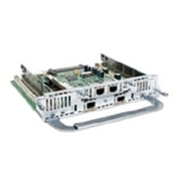 CISCO NM-HDV2-2T1/E1-RF  IP Communications High-Density - Voice / fax module - T-1/E-1 - digital ports: 2 - refurbished - for Cisco 26XX, 28XX, 28XX V3PN, 29XX, 37XX, 38XX, 38XX V3PN, 39XX